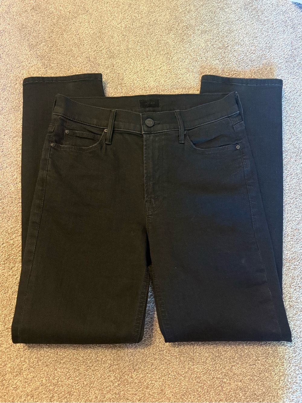 MOTHER Black Mid Rise Dazzler Ankle Women's Jeans size 27